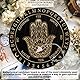 AHANDMAKER Hamsa Pendel Board, 7.8 Wünschelrutengänger Divination Metaphysical Message Board Holz Carven Board mit Kristall Pendel Halskette Weissagung für Witchcraft Wiccan Altar Decor Supplies Kit