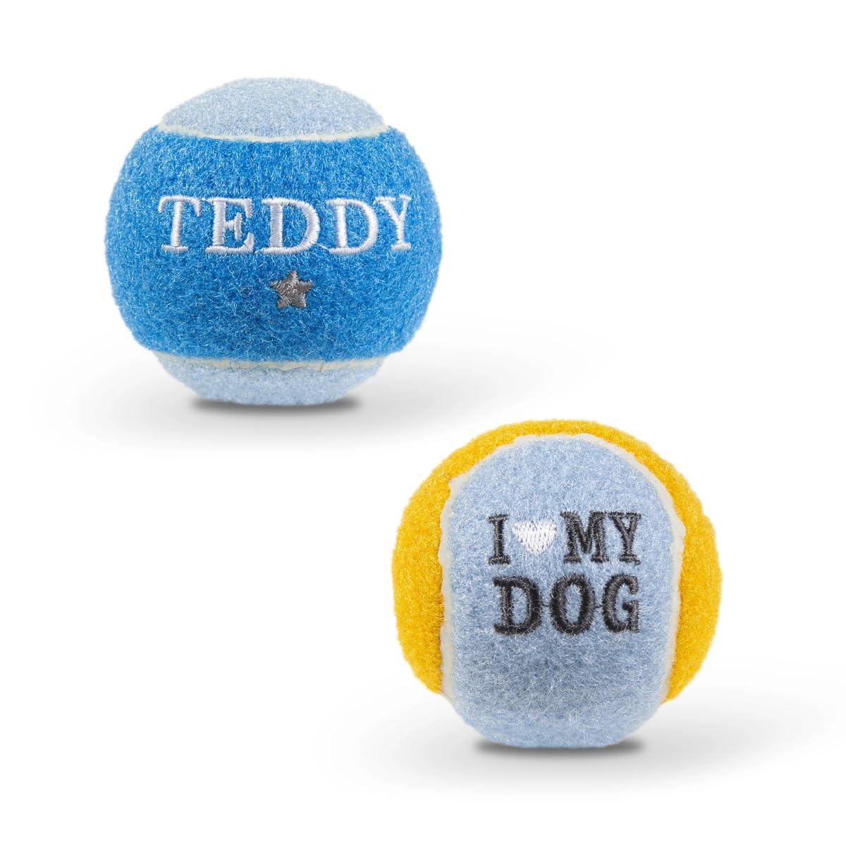 History & Heraldry Personalised Dog Balls – Pet Toy for Fun & Play – Durable, Chew-Resistant Fetch Balls for Small, Medium & Large Dogs (Teddy)