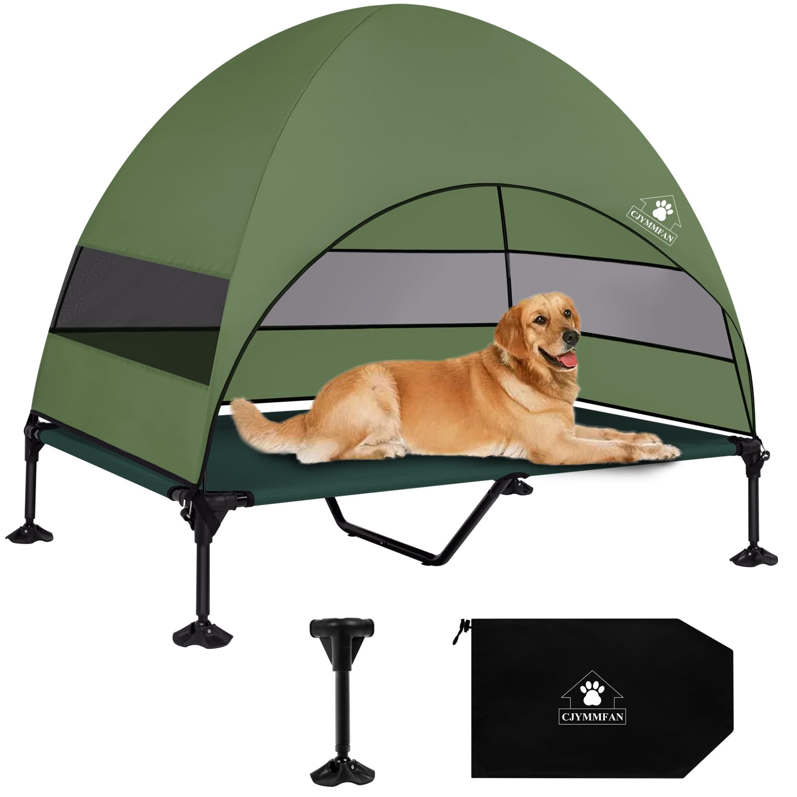 Elevated Dog Bed with 2024 Newest Canopy