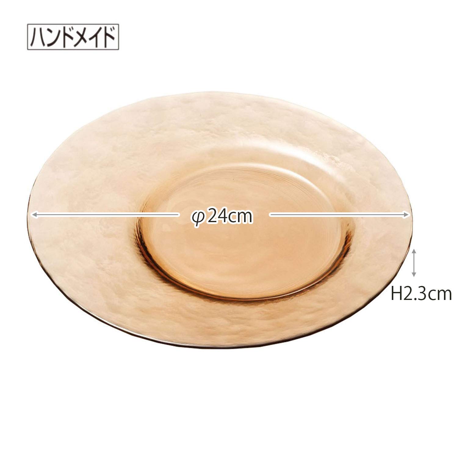 koume_natsu】ラウンドガラスプレート 約24cm Amazon.co.jp