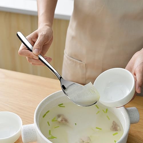 Miniatura 5 de Kekow Cucharas para servir buffet de acero inoxidable de 8 piezas