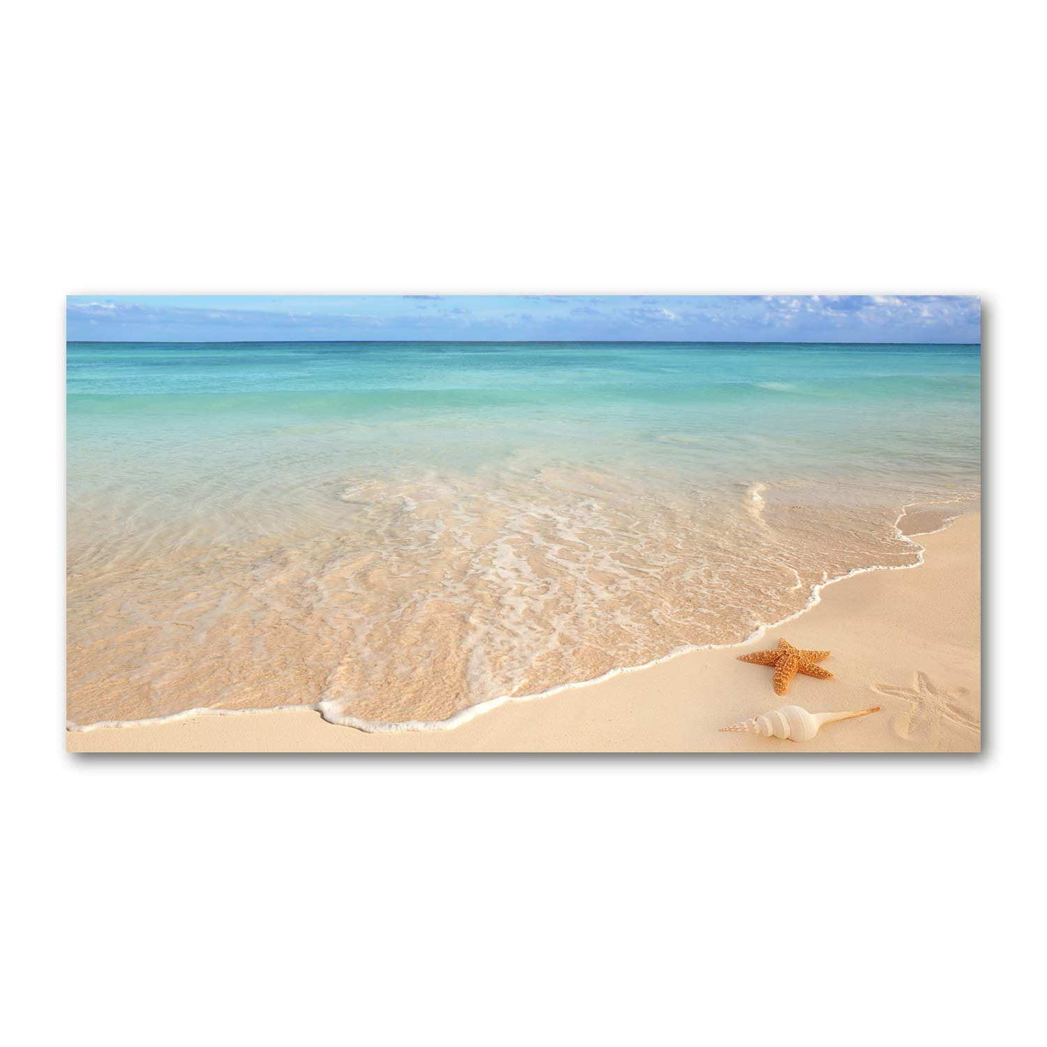 Image verre plastique acrylique déco mural plage océan Tulup 120x60cm