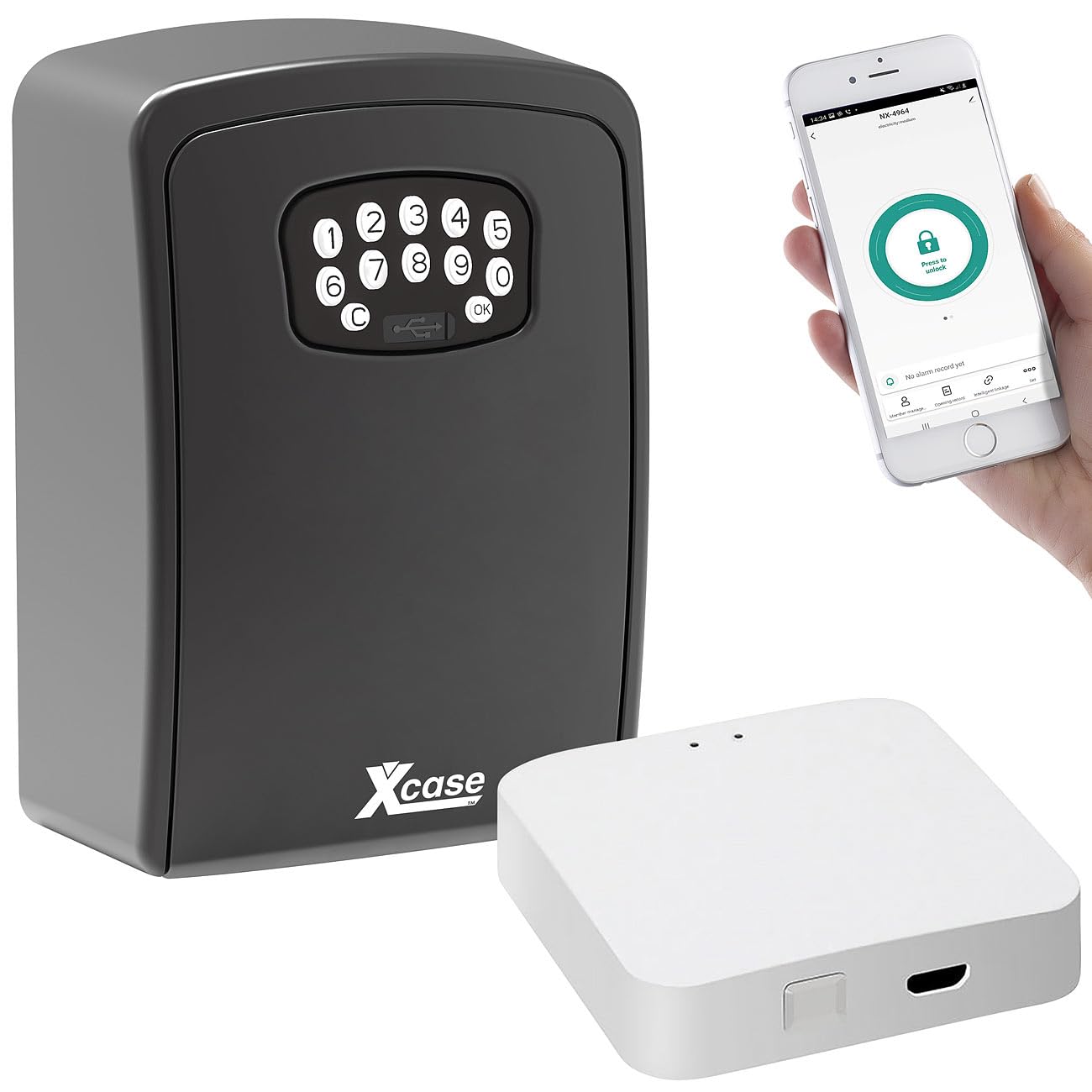 Coffret à clés connecté étanche avec passerelle wifi Mesh [XCase]