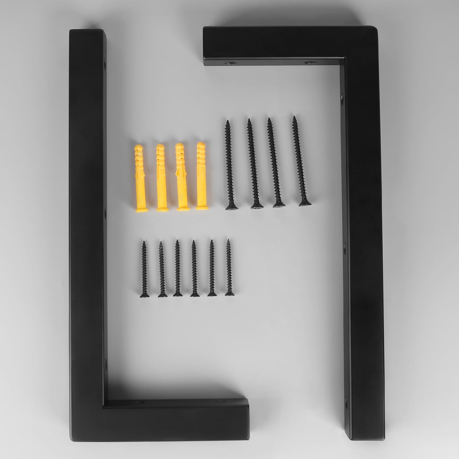 DBREAKS 2Pcs Escuadras para Estanterías Ángulo, Soporte de Pared para Lavabo, Escuadra de Carga Pesada, apoyo estable, para Lavabo y Estante de Pared, Subestructura de lavabo, 350x150 mm