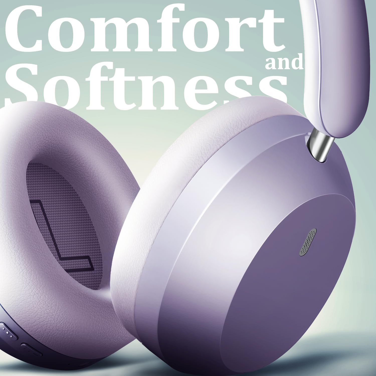 Wentronic Y04 - Cuffie over-ear wireless Bluetooth 5.3 con cancellazione attiva del rumore e suono ad alta risoluzione, 48 ore di riproduzione, morbidi padiglioni auricolari - viaggi, ufficio e casa
