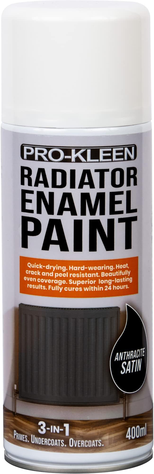 ProKleen Radiator Enamel Spray Paint Anthracite Satin 400ml Heat