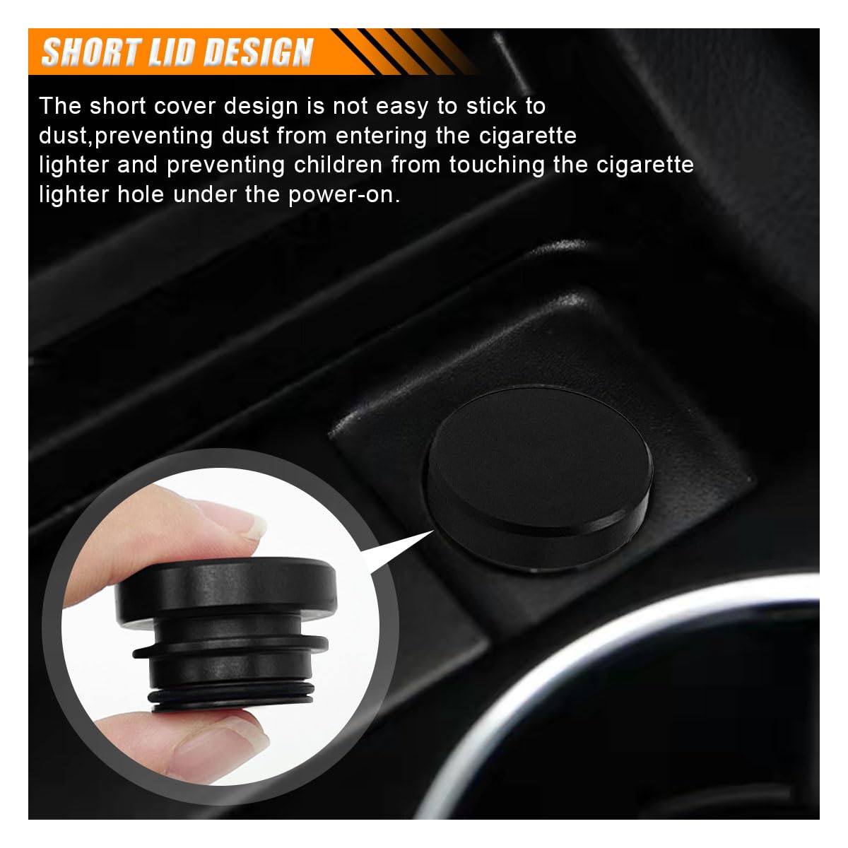 Amazon.com: Universal Car Cigarette Lighter Plug Cover, Waterproof  Dustproof Cigarette Lighter Socket Cover Cap, Aluminum Plugs Cover Car  Decoration for Car SUV Truck with 12V Power Source (Black) : Automotive