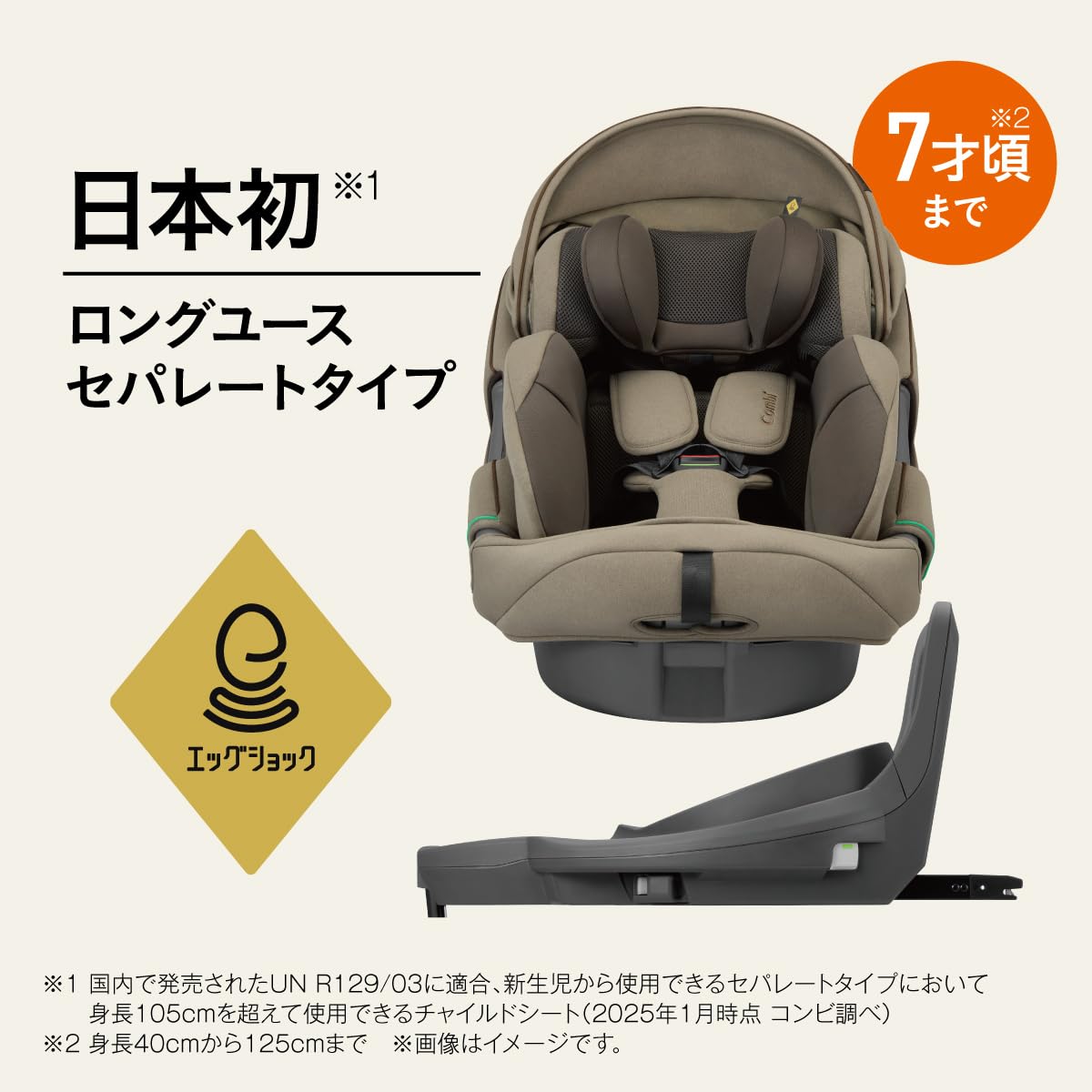 Amazon | Combi コンビ ISOFIX 回転式チャイルドシート ホワイト 