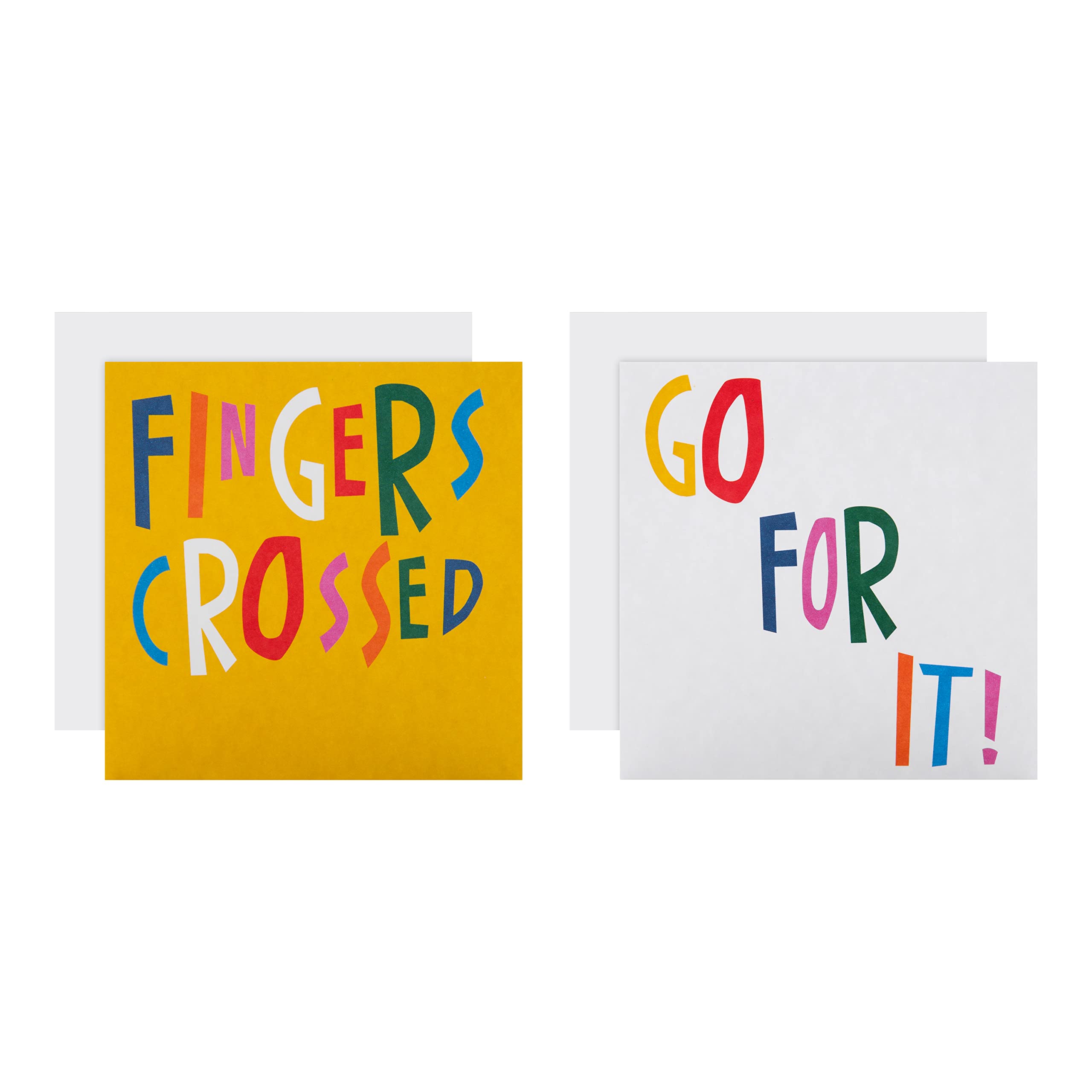 HallmarkGood Luck Cards - Pack of 10 in 2 Bright Designs