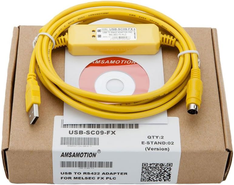 Programming Cable for USB-SC09-FX Mitsubishi FX series PLC USB to RS422 adapter