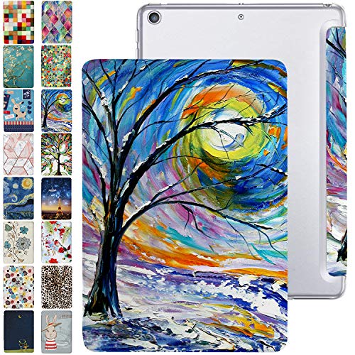 Image of DuraSafe Cases for iPad PRO 12.9 Inch 1st [ Pro 12.9 1 Generation 2015 ] A1652 A1584 ML3Q2HN /A ML3N2HN /A ML3K2HN /A ML0H2HN /A Trifold Printed PC Lightweight Protective Clear Back Cover - Color Emblem