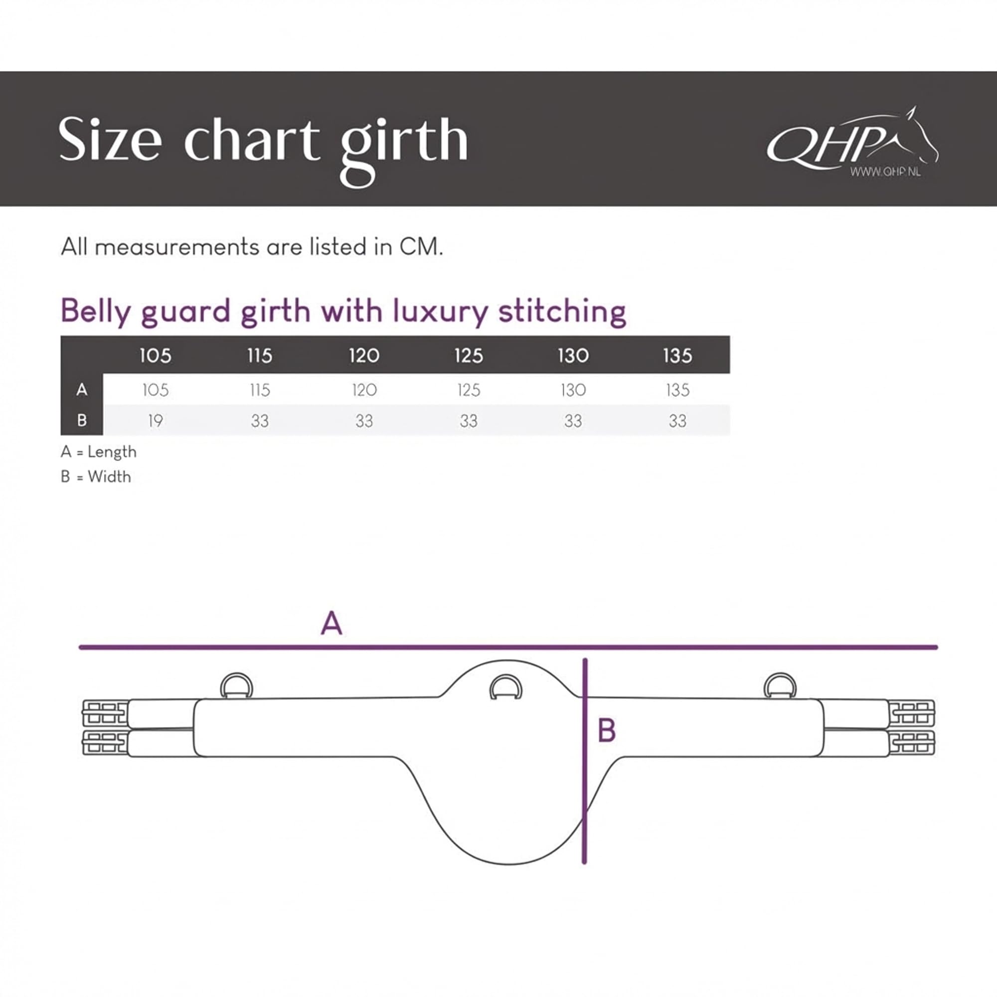 ARBO-INOX Stollenschutzgurt anatomischer Sattelgurt – Bauchschutz beim Reiten – Leder mit Elastikeinsätzen | 105-135 cm Längen | Braun oder Schwarz