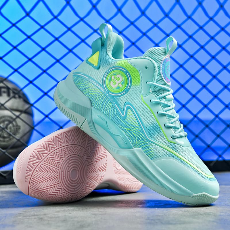 High Top Womens Mens Basketball Shoes Breathable Comfortable Lightweight Fashion Athletic Sneakers Non Slip Unisex-Adult Outdoor Sport Shoe3