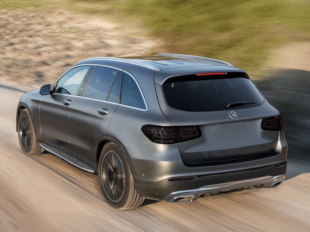 Rvinyl Tail Light Tint Covers Compatible with Mercedes-Benz GLC-Class 2016-2019 - Smoke