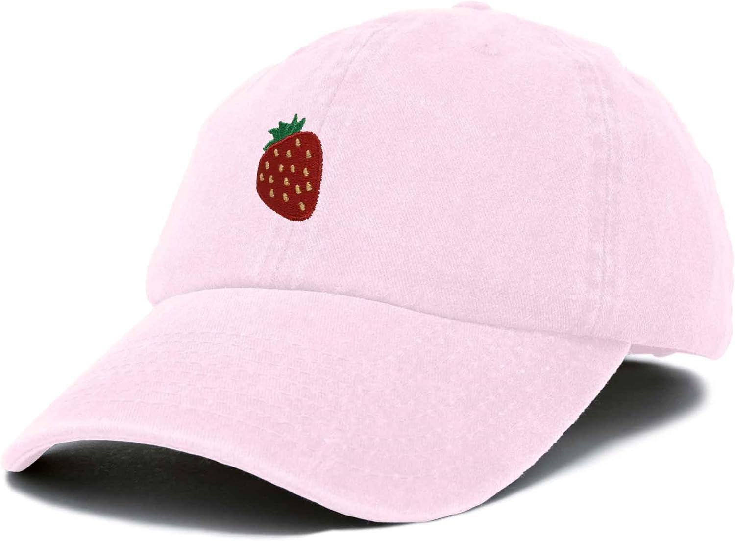 DALIX Strawberry Embroidered Cotton Dad Hat Fruit Adjustable Casual Baseball Cap Nature Womens