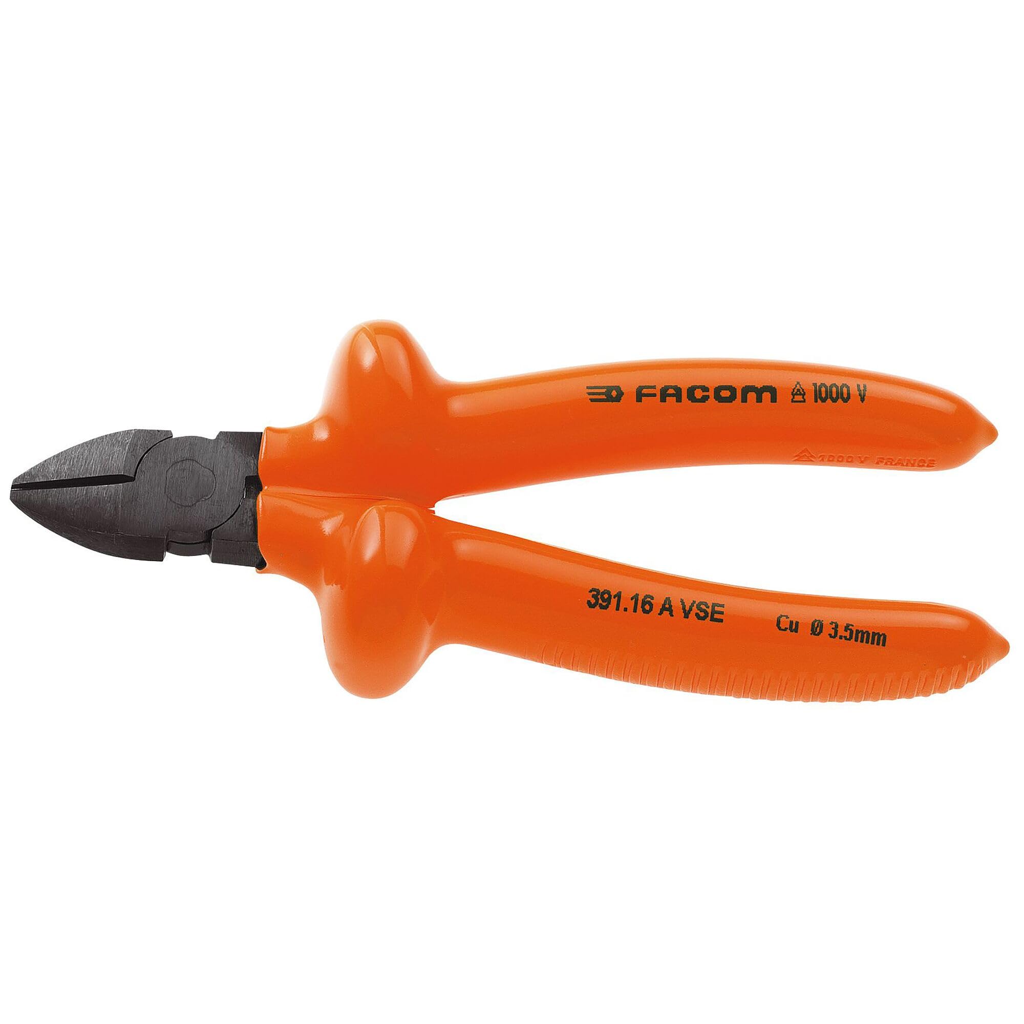 Facom 391.16AVSE - ALICATES DE CORTE DIAGONAL CURVO AISLADO 1000V SERIE VSE