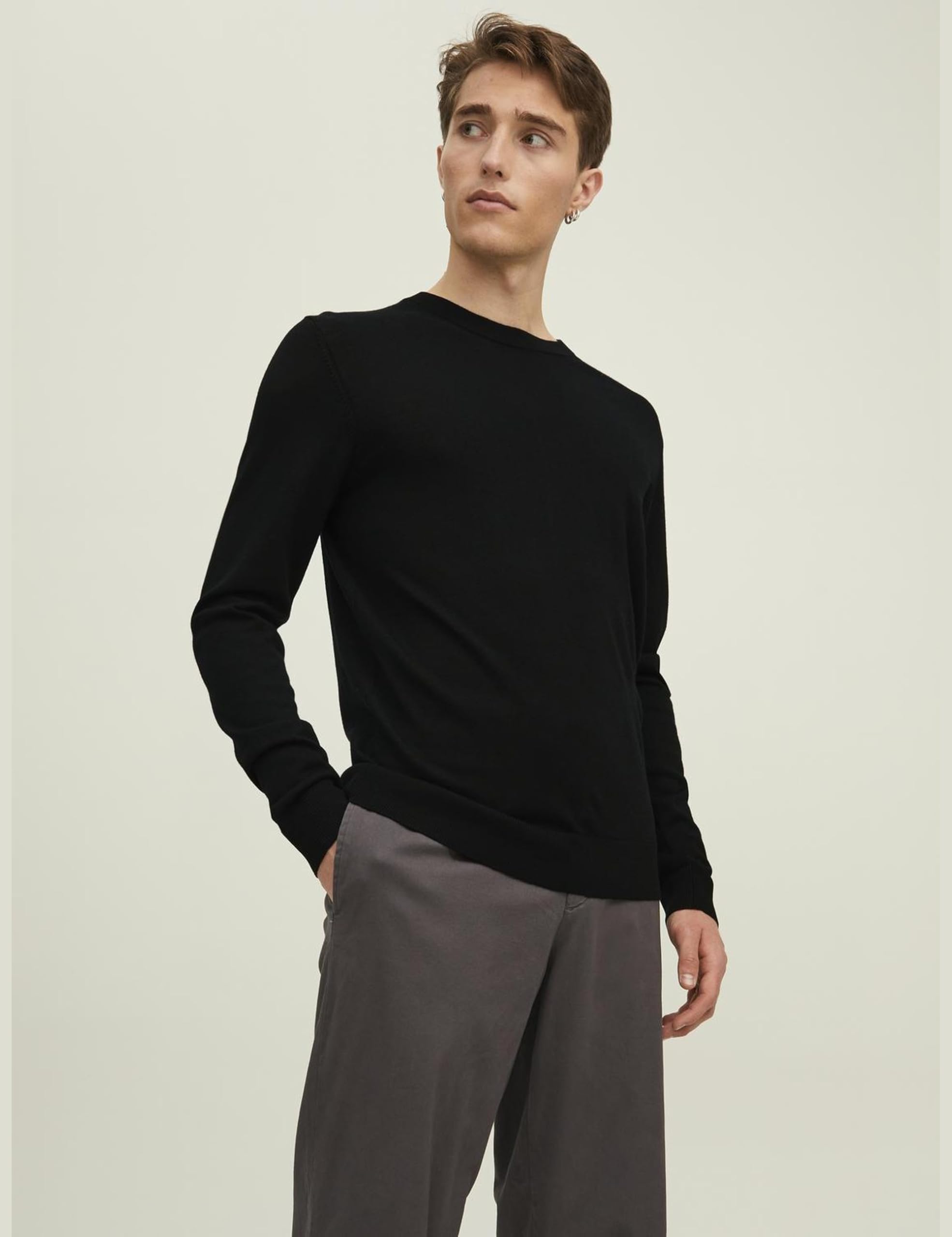 JACK & JONES Premium Knitted Pullover Plain Knitted Pullover