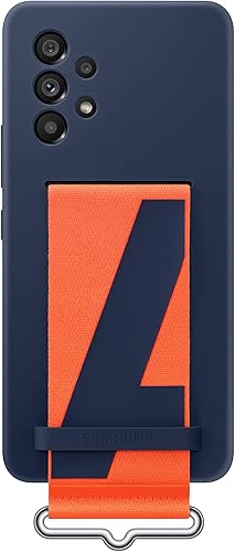 SAMSUNG Funda de silicona para Galaxy A53 5G con correa, protectora y respetuosa con el medio ambiente, agarre suave, acabado mate, versión