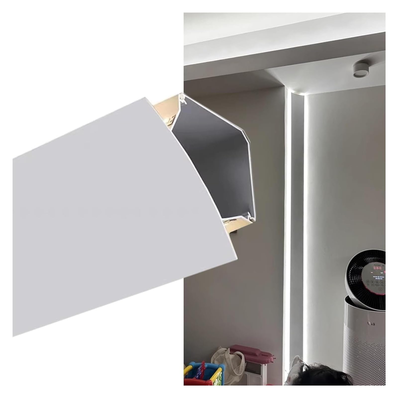 Anse d'éclairage for plinthes et profilé LED alu pour décoration intérieure - 8