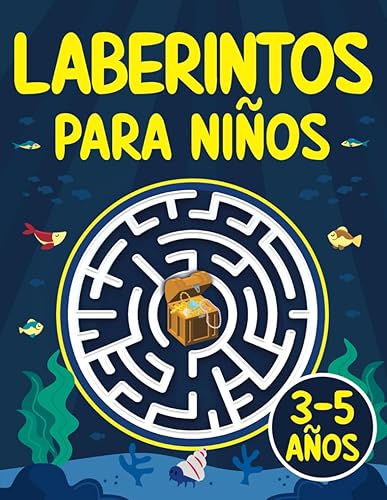 Laberintos para Niños 3 - 5 años: Juegos, Rompecabezas, Ejercicios de Lógica y Motricidad Fina | Libro de Actividades | Cuaderno para niños y niñas | 3-4, 4-5