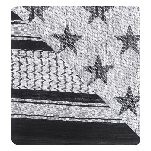 Image of Mato & Hash Stars And Stripes Military Shemagh Tactical 100% Cotton Scarf Head Wrap