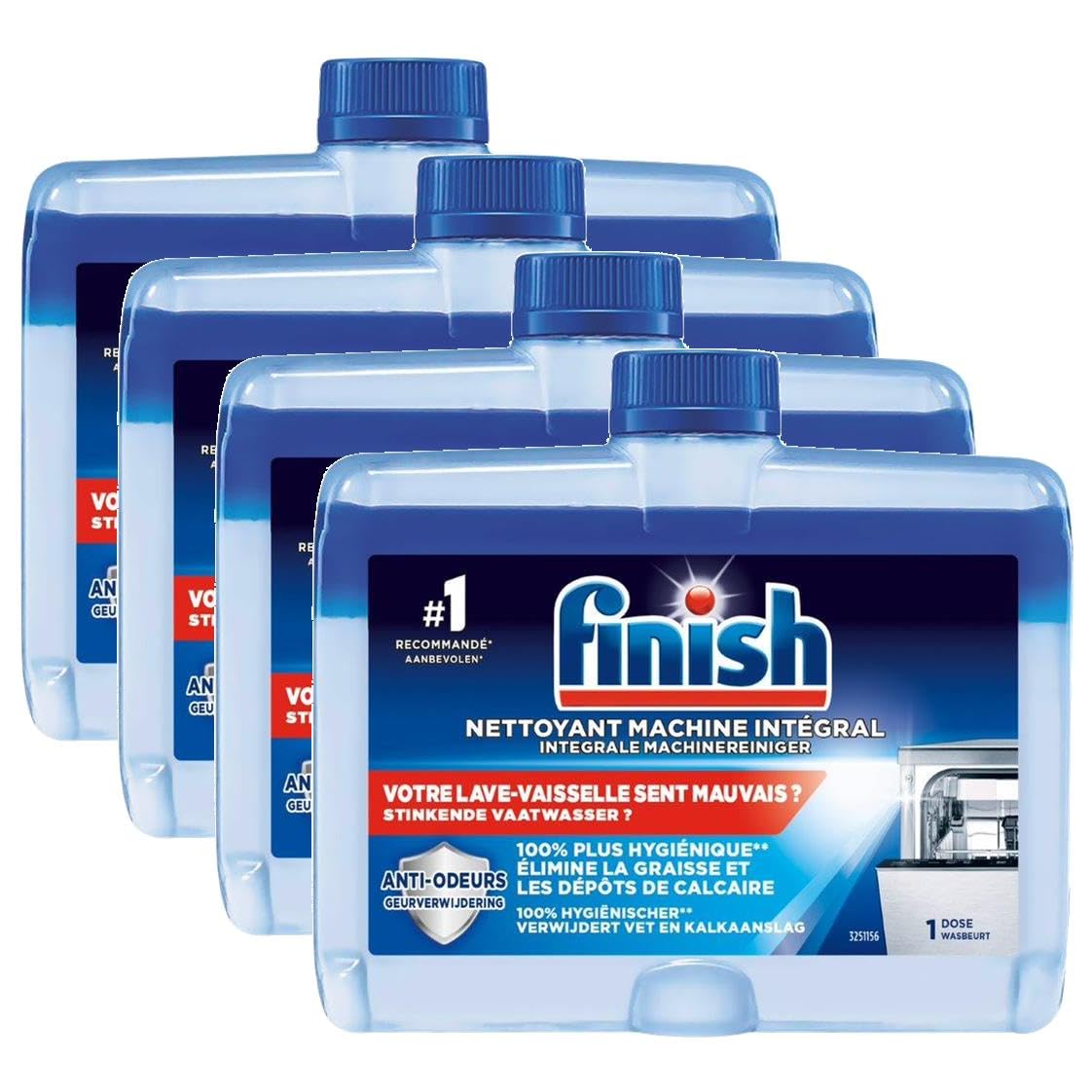 Finish Reinigungsmittel für Spülmaschine, normal, 4 Stück, 250 ml