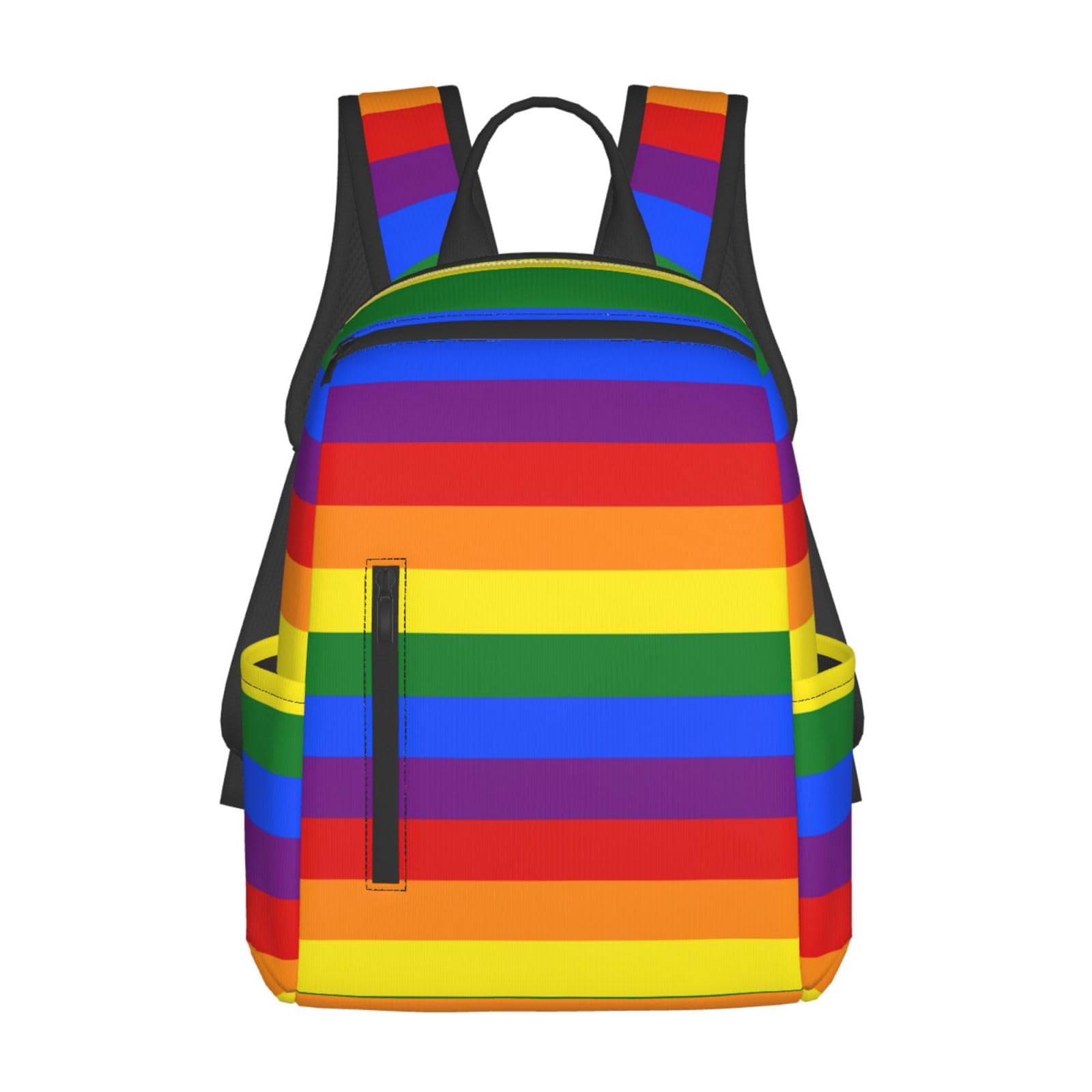 Backpack purse for women for Rainbow Lgbt Pride Flag Stripes rucksack anti-theft handbag travel bag