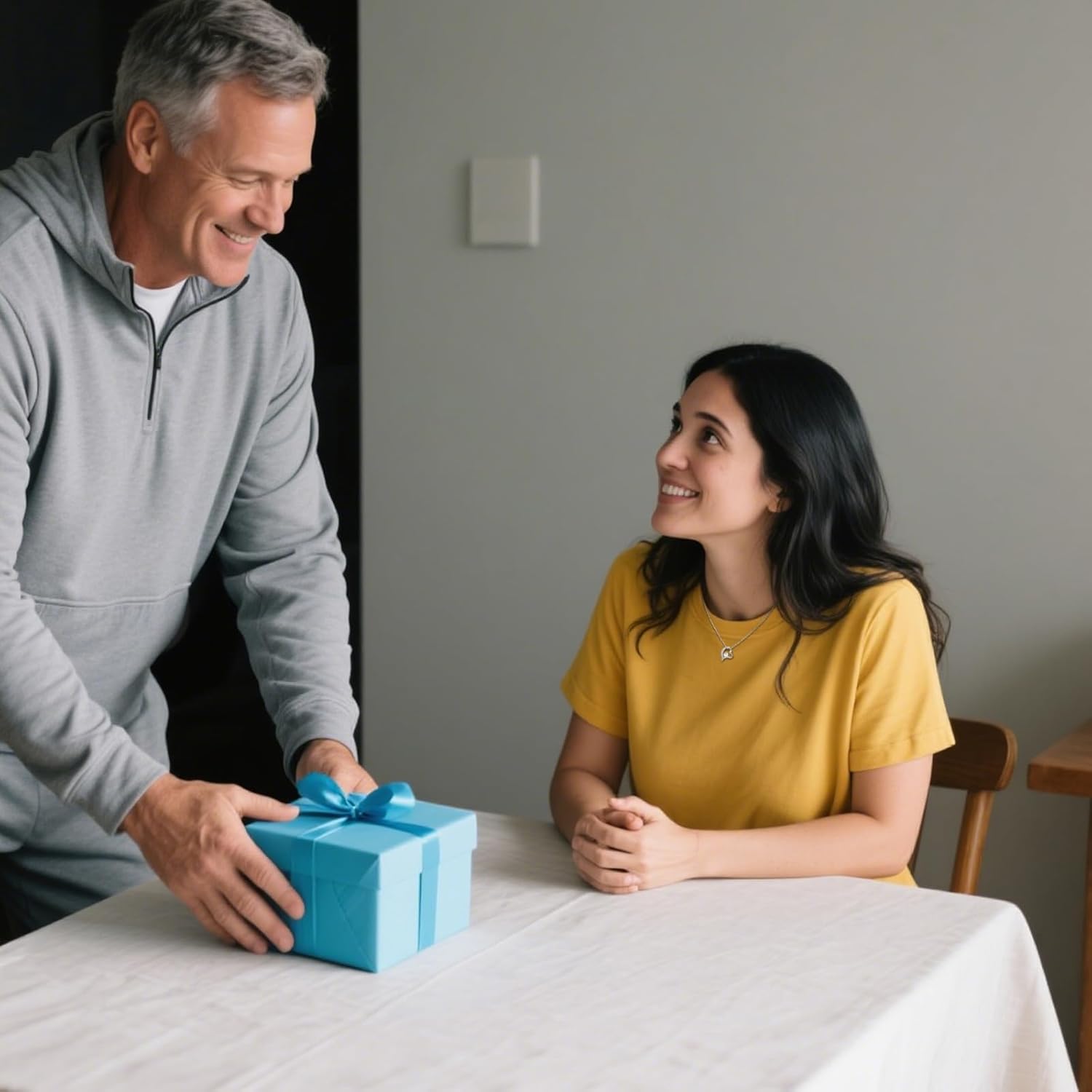 Kvekstio To My Daughter Heart Pendant Necklace Gift from Dad, Father Daughter Separation Gifts for Graduation, Birthday - Image 3