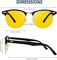 Vista 29 de Happy Store CN56 Gafas de estilo nerd wayfarer de inspiración vintage, marco de carey, lentes transparentes UV400