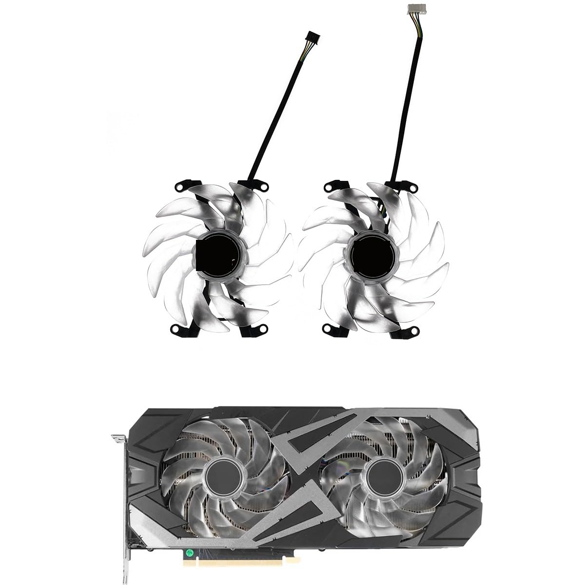 GALAX RTX 3070 Ti (1-Click OC) Cooling Performance Tests 冷却 102mm  GFY10015H12SPA 3060Ti 3070 Ti 102MM GFY10015H12SPA 冷却ファン KFA2 GALAX RTX 3060 3060Ti 3070 3070Ti