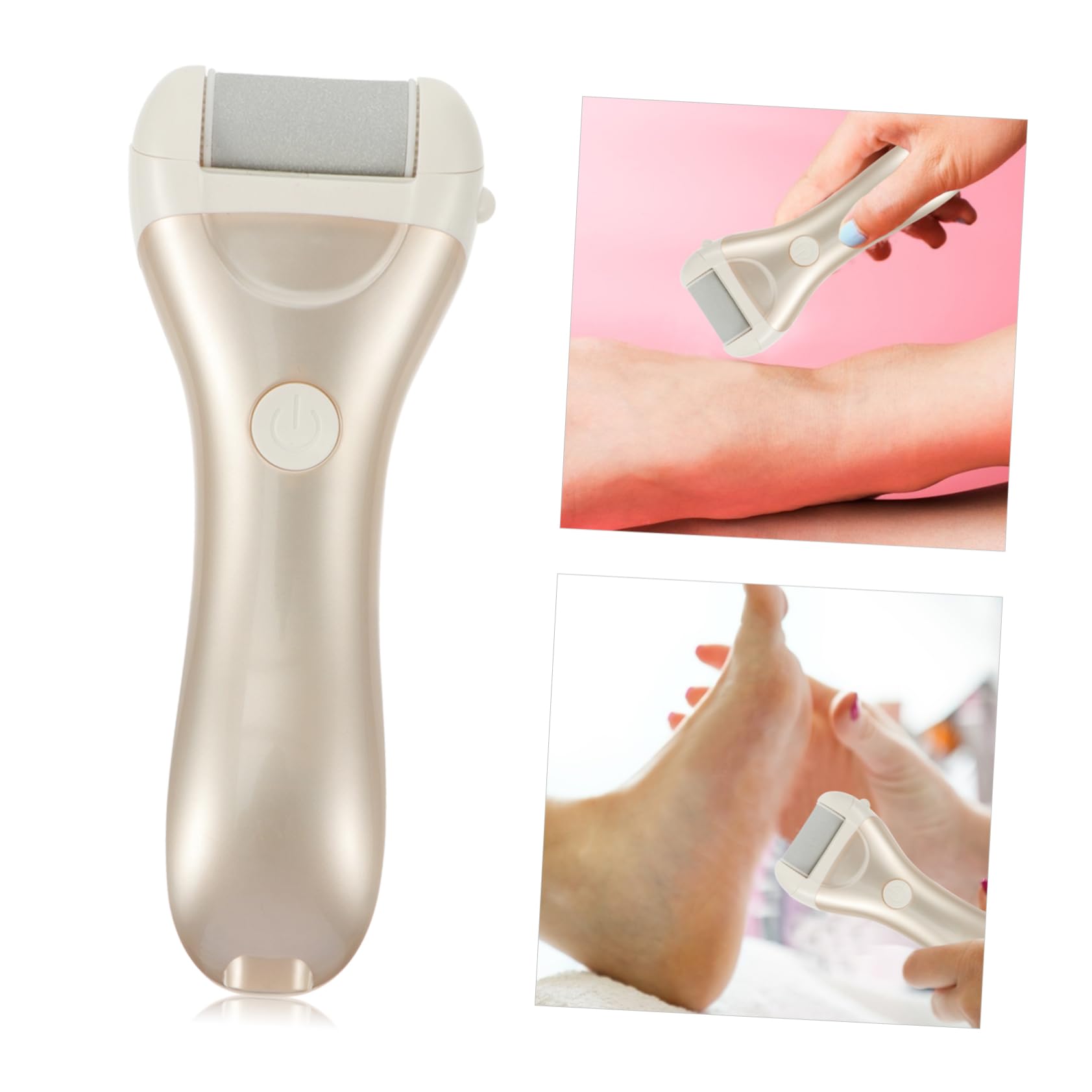 Molinillo Eléctrico de Pies para Pedicura y Cuidado de Callos Rosa