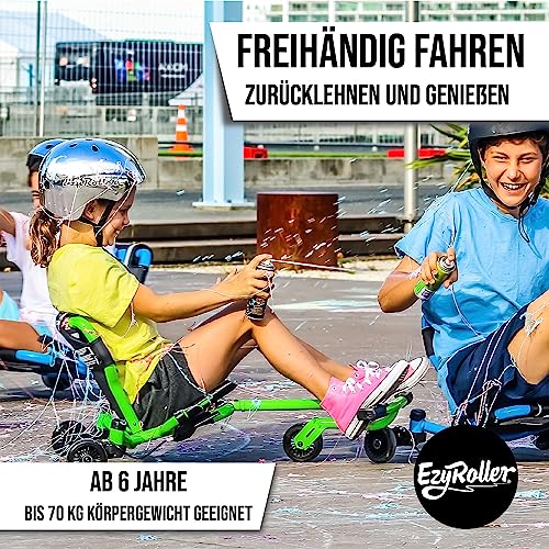 EzyRoller Drifter X Trike Dreirad Drift Kinderfahrzeug Spielgeräte für draußen Dreirad Kinder Dreiradscooter 6-14+ Jahre (grün)