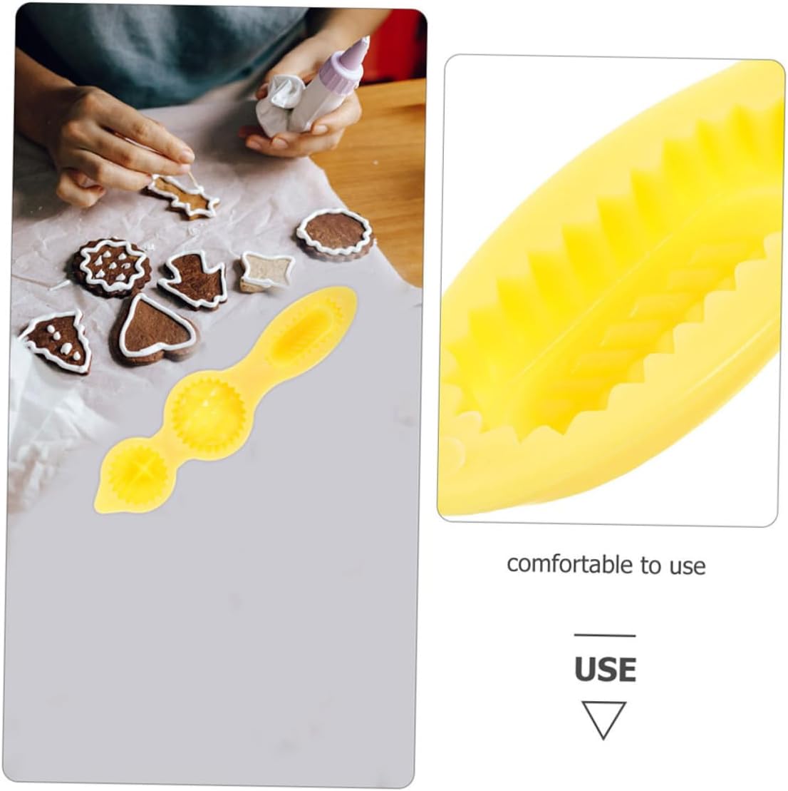 2pcs Cookie Press Biscuits for Home Baking Reusable Pastry Press Tool with Easy Demolding Fast Cookie Shaping Accessories for DIY Baking and