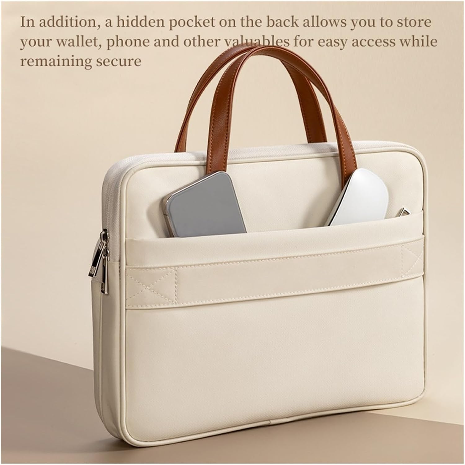 Laptop Bag Women Slim Briefcase Notebook Carring Case ，compatible For 14 M4 15.6 Inch