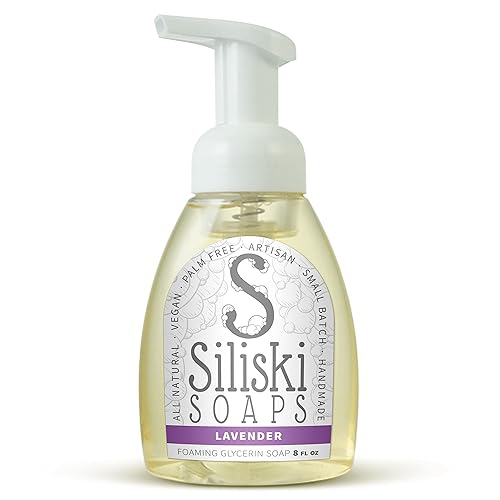 Simple Skincare by Siliski - JabĂłn espumoso de glicerina, totalmente natural, vegano y sin palmas, lavanda, 8 onzas lĂquidas Simple Skincare by Siliski - JabĂłn espumoso de glicerina, totalmente natural, vegano y sin palmas, lavanda, 8 onzas lĂquidas