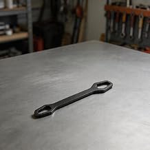Engineered Double Head Adjustable Wrench for 8mm through 22mm and 5/16 up to 7/8 Inch Bolts in Agricultural Equipment and Power Tool Maintenance