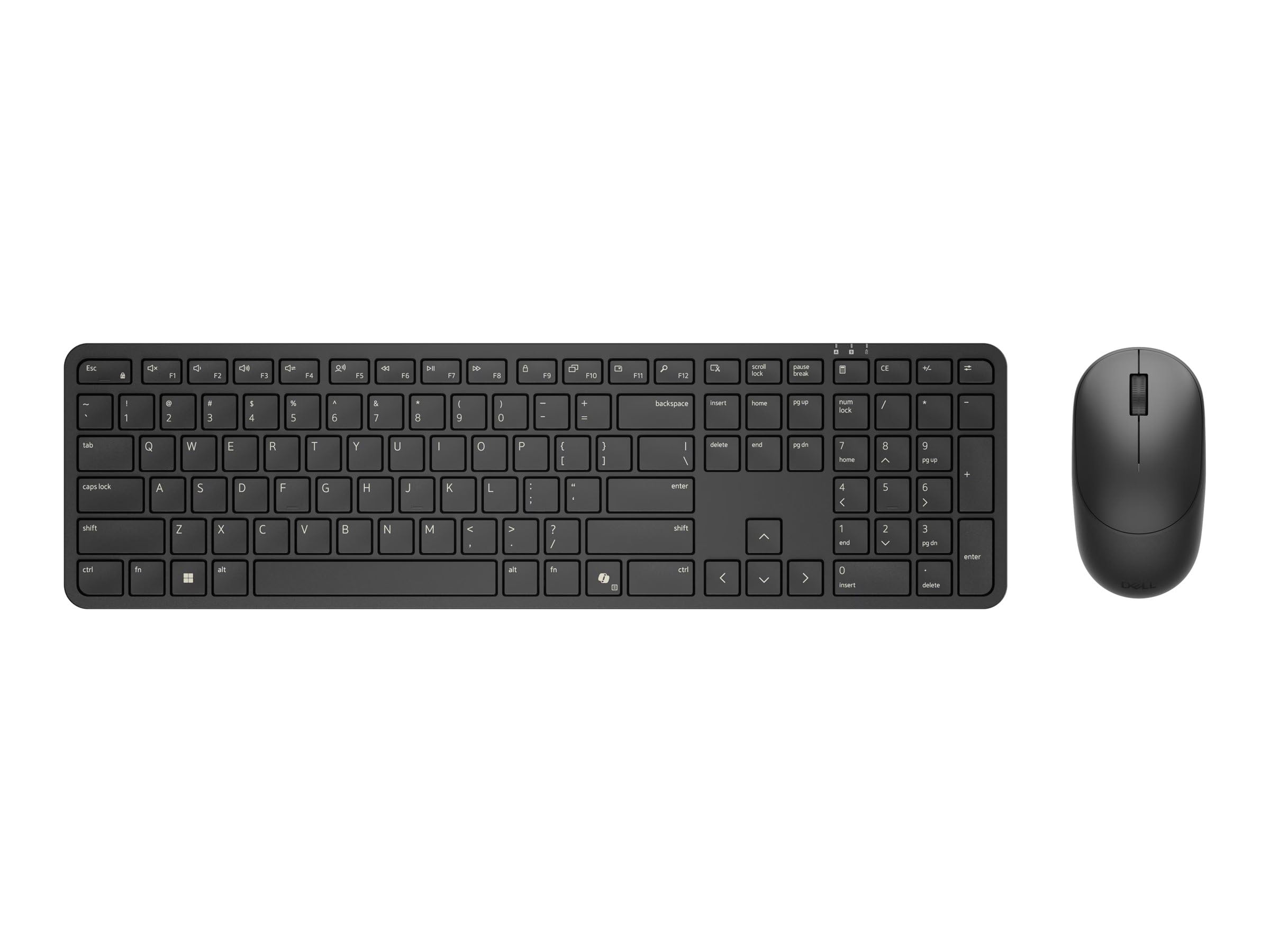Dell Pro 5 KM526, bezprzewodowy, RF, przełącznik klawiszy Plunger, QWERTZ, czarny, w zestawie mysz (KM526-BLK-GER)