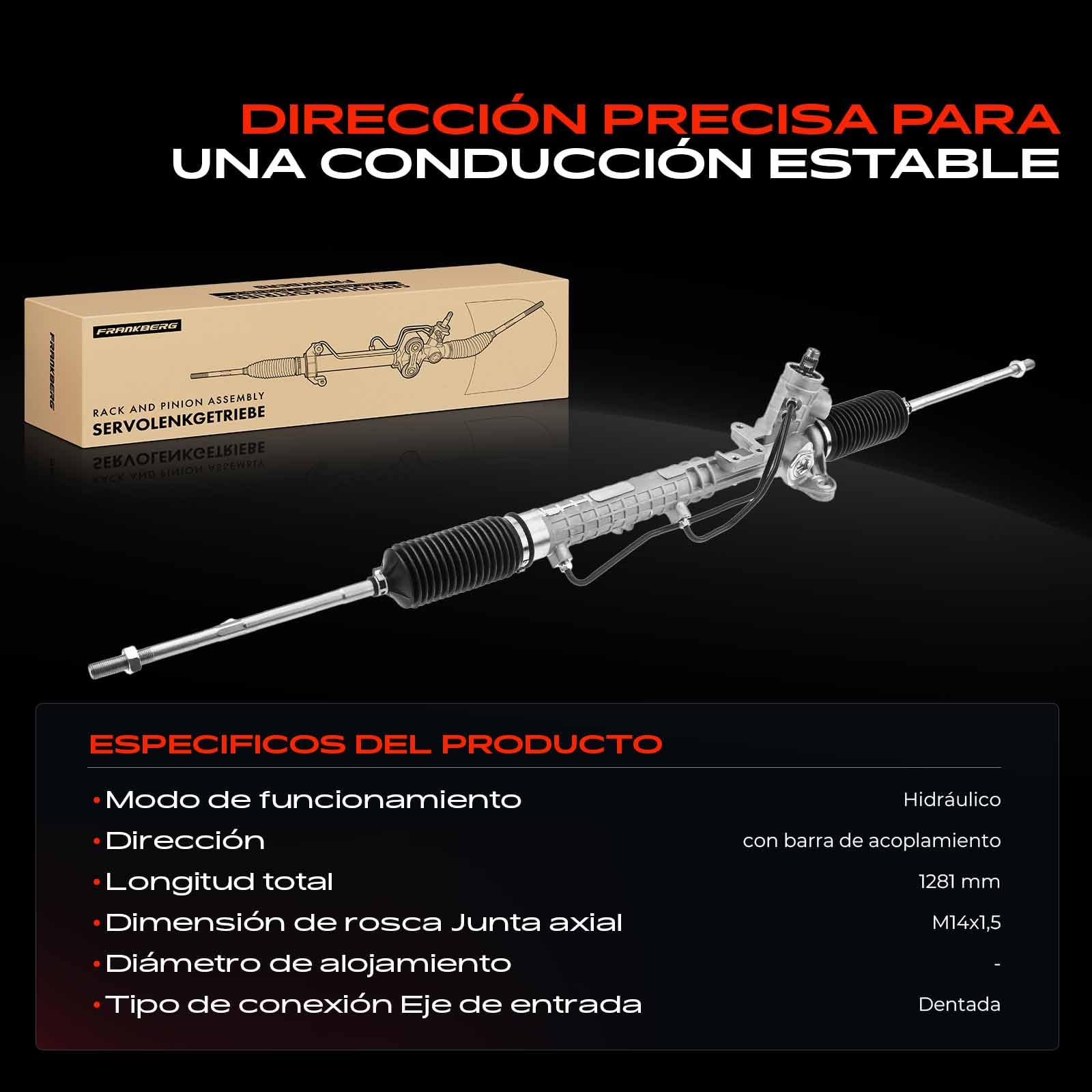 Frankberg Mecanismo dirección Mecanismo dirección asistida 1H1422055C | hidráulico para Conducción por la izquierda; Compatible con: P.a.s.s.a.t Variante 35I 3A5, Toledo I 1L2