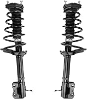Vista 1755 de Detroit Axle - Kit de suspensión delantera de 10 piezas para Chevy Aveo Aveo5 Pontiac G3 Wave 2 Ready Struts Assembly 2 Enlaces de barra