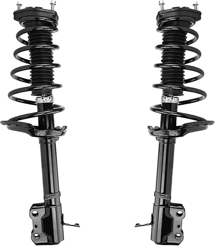 Miniatura 1755 de Detroit Axle - Kit de suspensión delantera de 10 piezas para Chevy Aveo Aveo5 Pontiac G3 Wave 2 Ready Struts Assembly 2 Enlaces de barra
