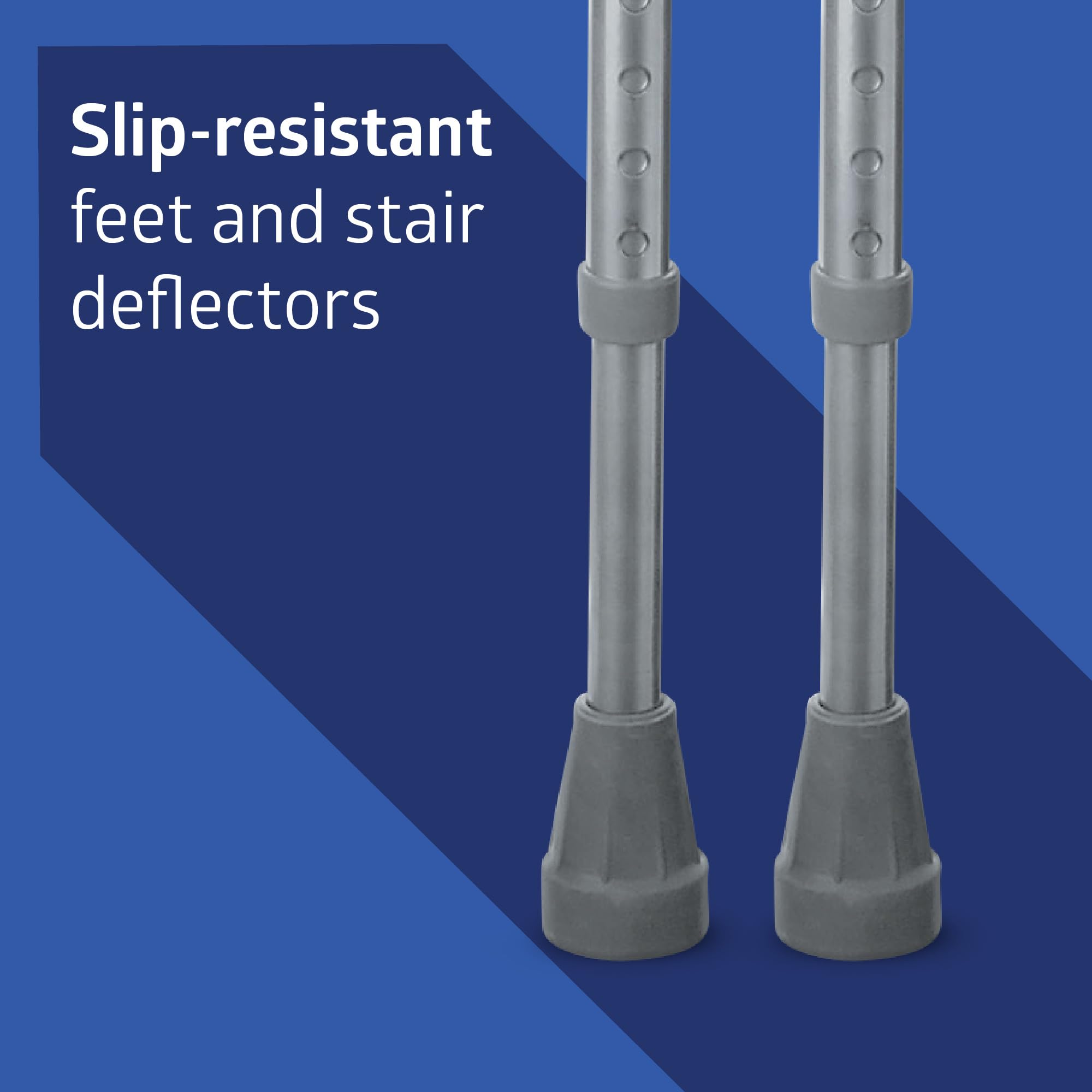 Medline Steel Bariatric Crutches for Adults & Seniors, 5'1" to 5'9" Height — Amazon image 5