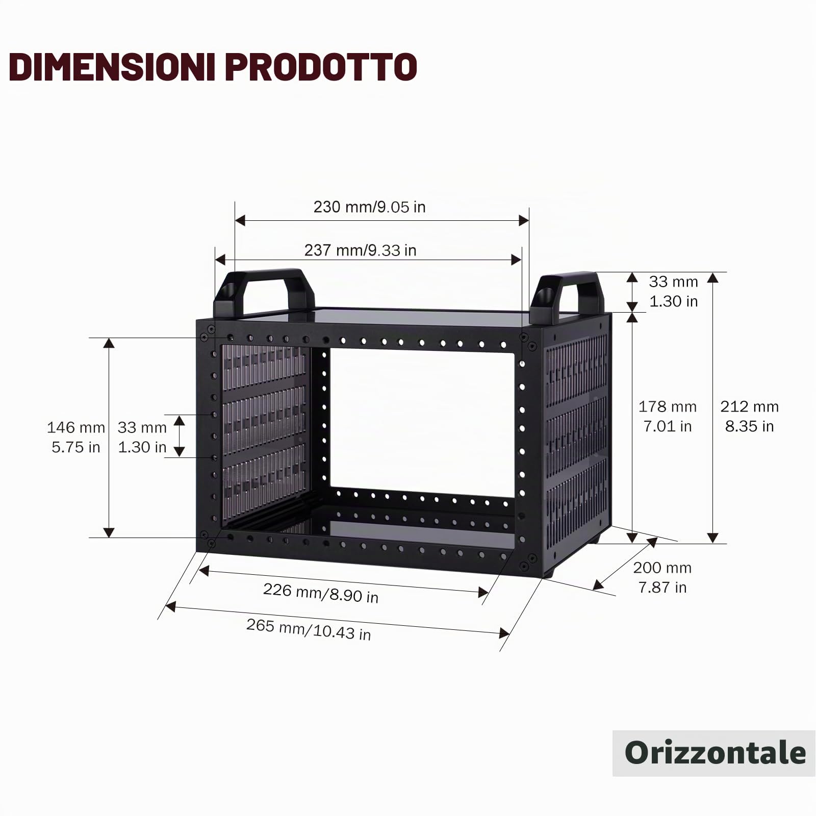 GeeekPi DeskPi RackMate TT - Mini armadio server per mini PC, rete, server, audio e apparecchiature video