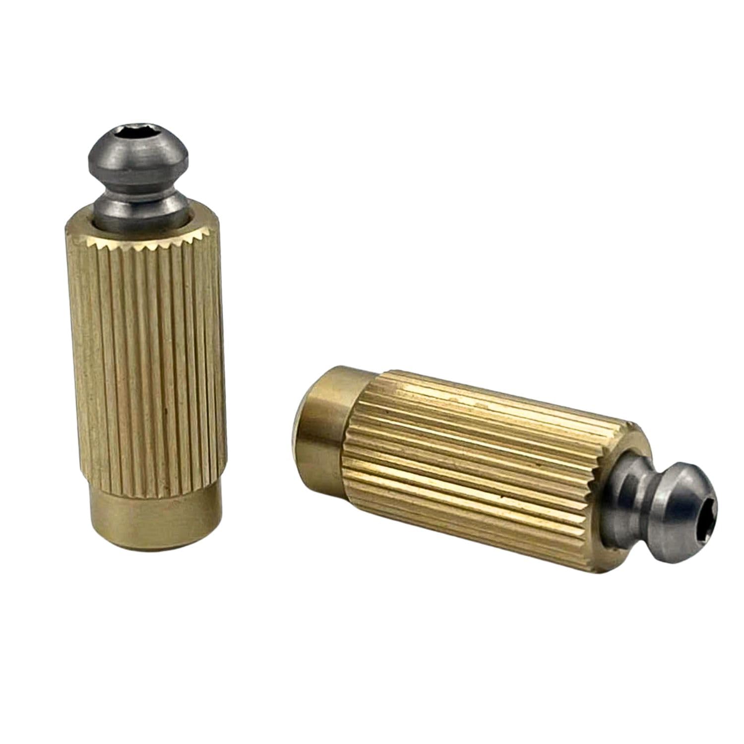 KHLESBY Steel and Brass Tremolo Bridge Studs & Anchors Bridge Posts Mounting Bolt Screw Inserts GE1996T 510TS for Gotoh FR Tremolo System (10mm For 510TS)