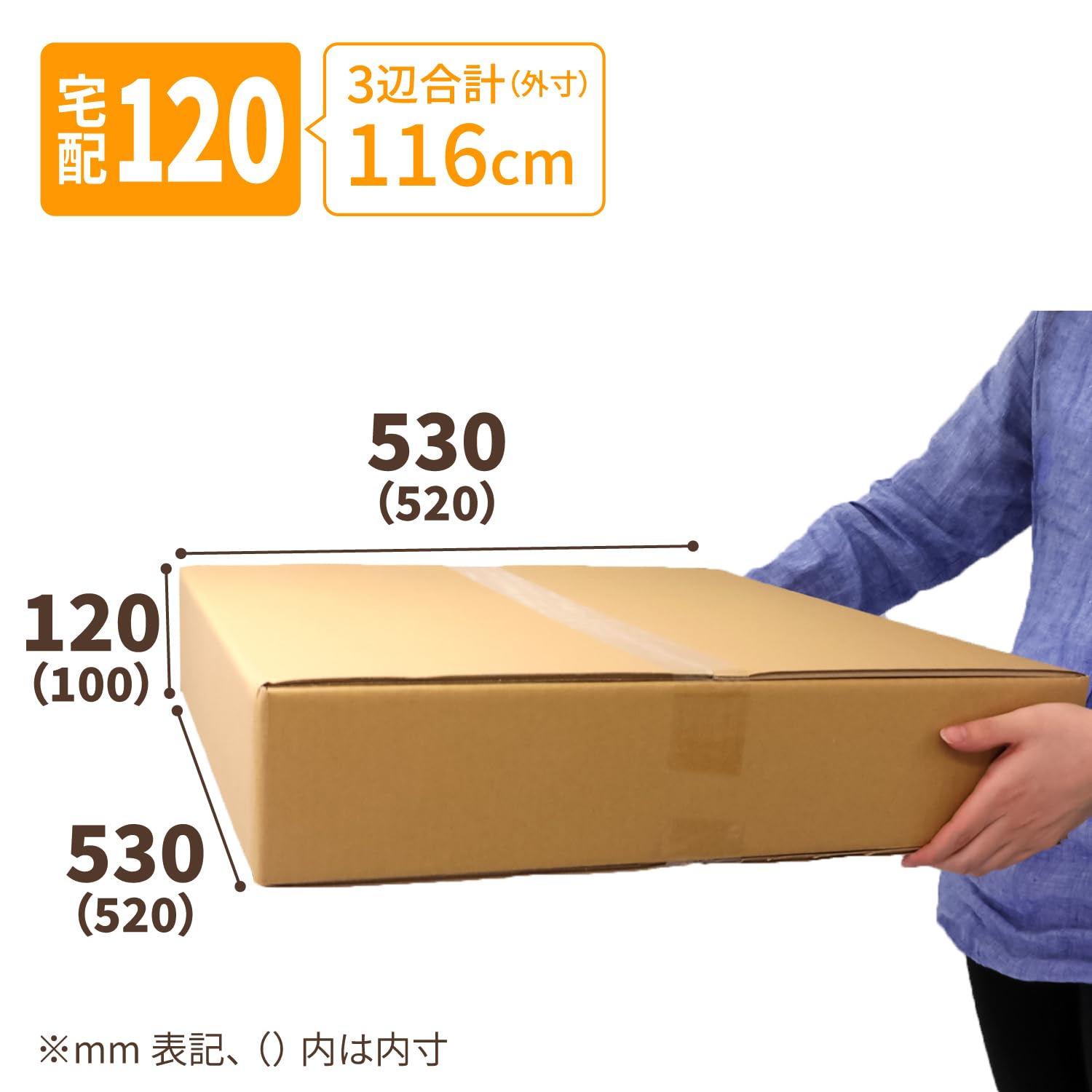 Amazon.co.jp: アースダンボール 120サイズ 段ボール 薄型 520×520×深