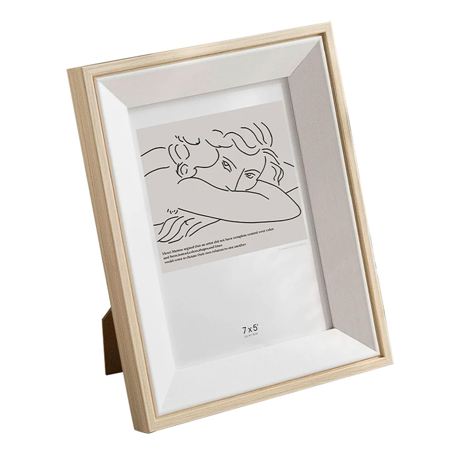 Ramka na zdjęcia, stojak na ślub, ozdoba na ścianę, ramka MDF ze szkłem akrylowym (Wood, A4)