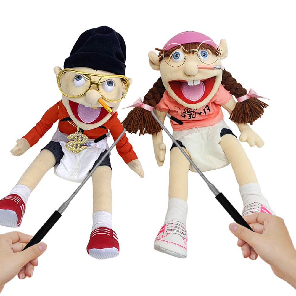 Paquete de 2 brazos de marionetas de acero inoxidable Pro, varillas de control de precisión, maniobra sin costuras, juego de herramientas esenciales para titiriteros