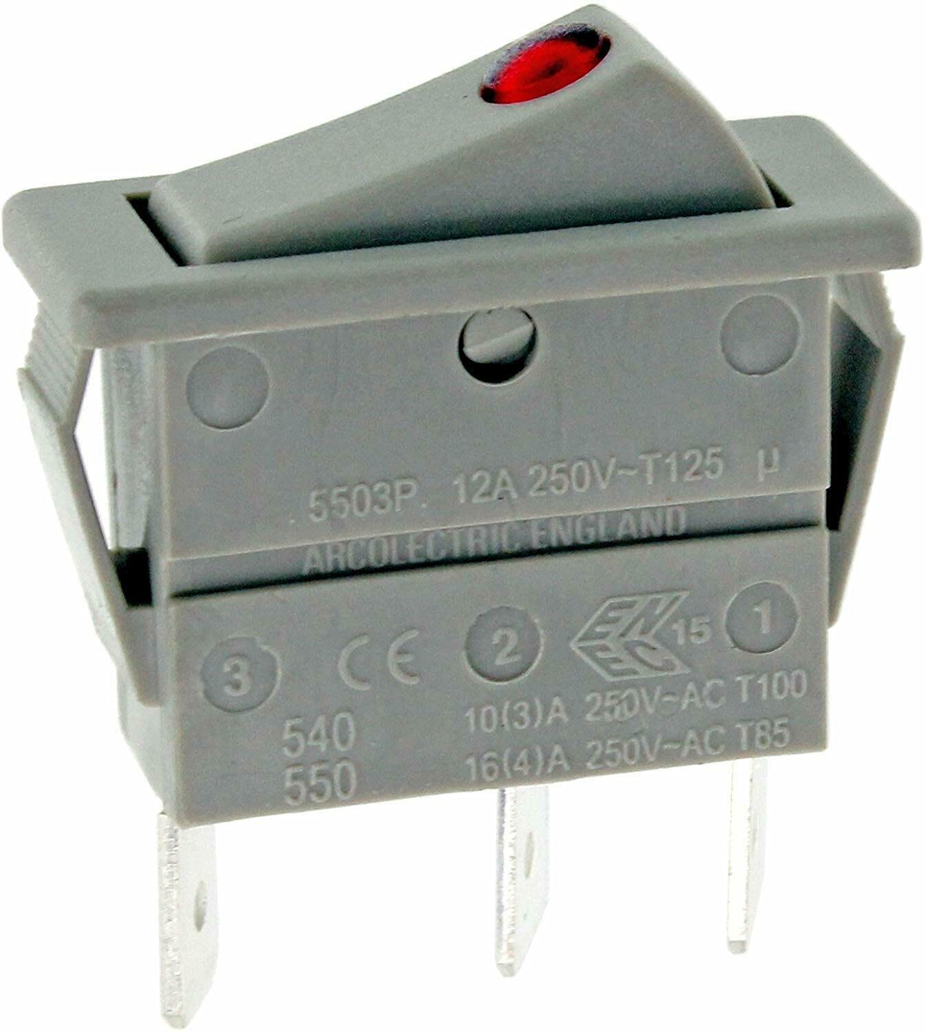 Bartyspares Genuine Arco Storage Convection Heater On Off Neon Rocker Switch For Dimplex Cxl Xl Bk