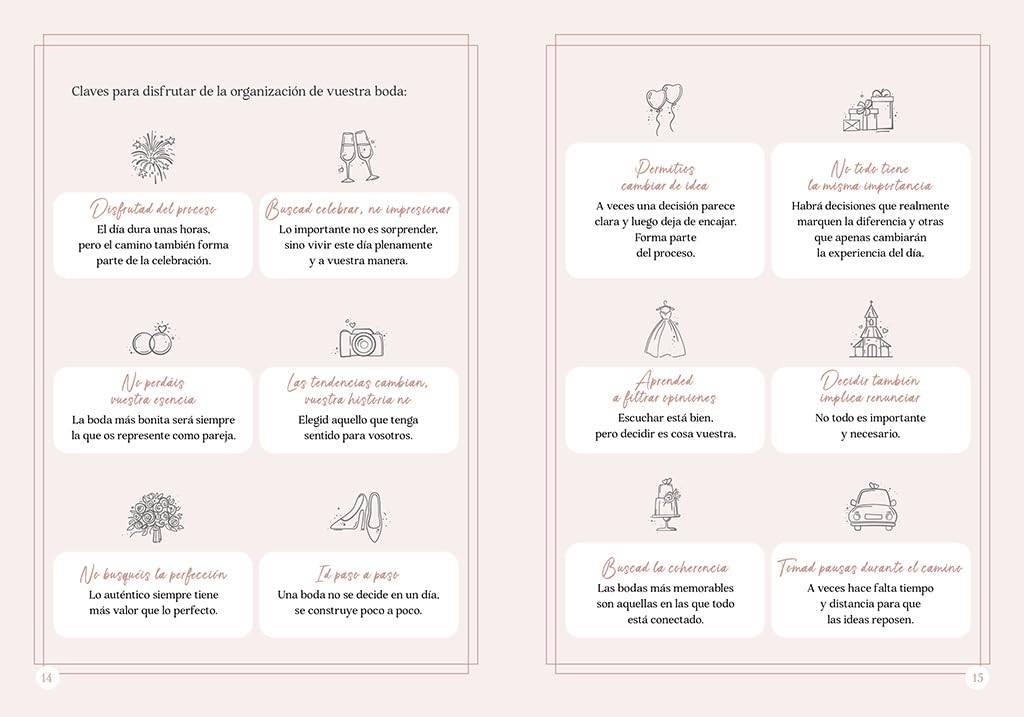 My wedding planner: Agenda para una boda de ensueño (No ficción)