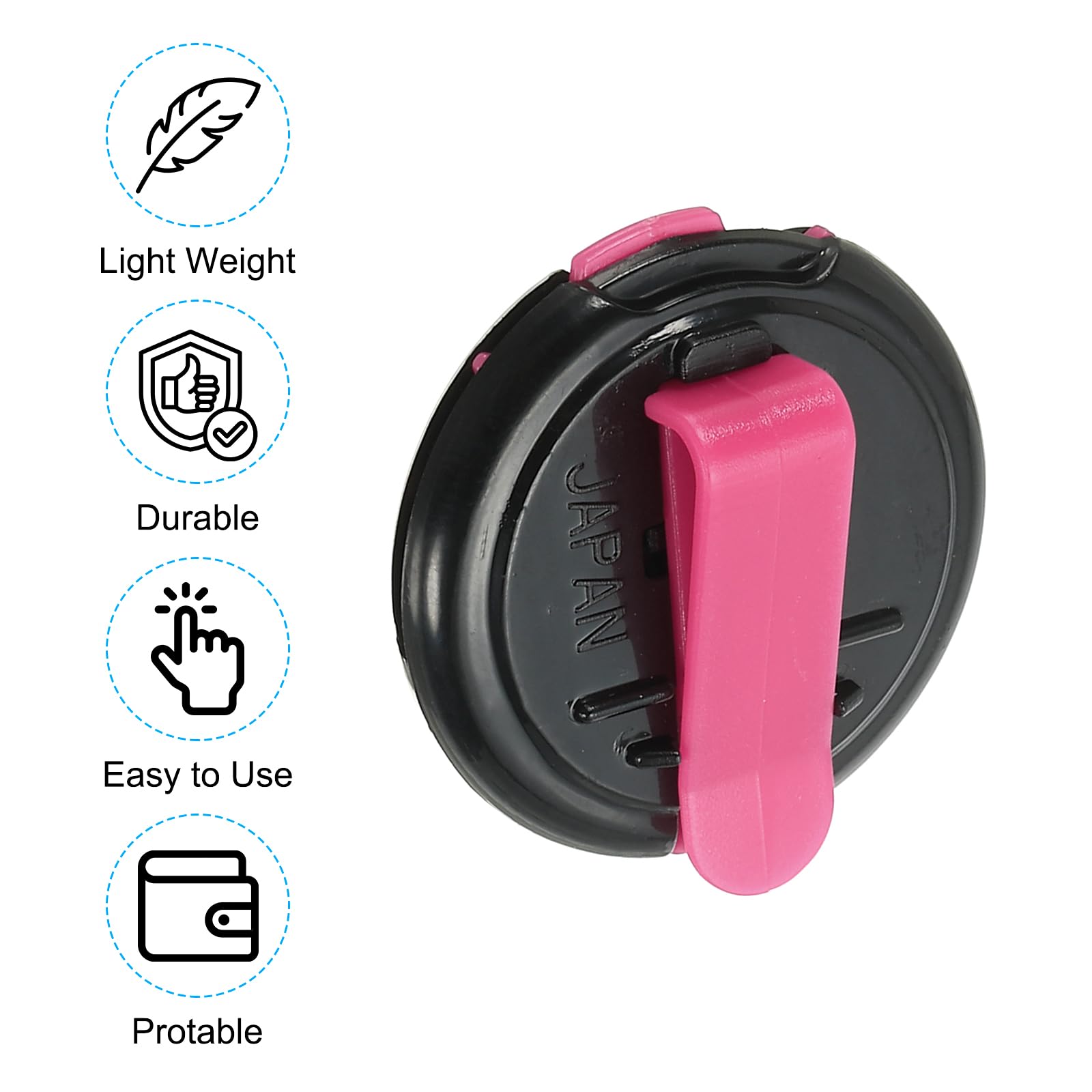 PATIKIL Golf Score Counter, 3 Pack Mini Golf Shot Stroke Attachment Counter Clicker Clip for Golfers Glove Bag Hat Black Red - Image 4