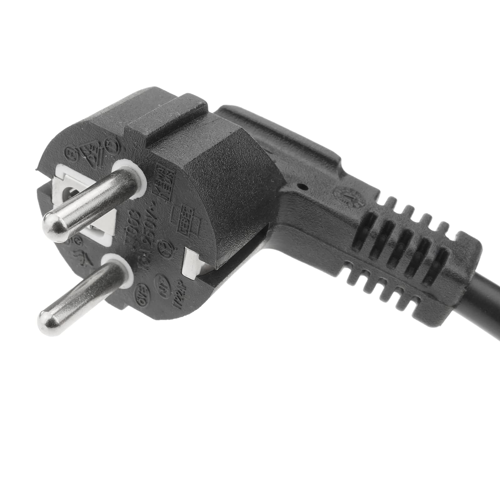 BeMatik - Enchufe industrial Adaptador CETAC hembra a SCHUKO macho 2P+T 16A 250V IP44 IEC-60309 cable 30cm